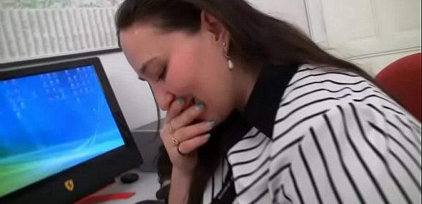  Office plumper fucks her client